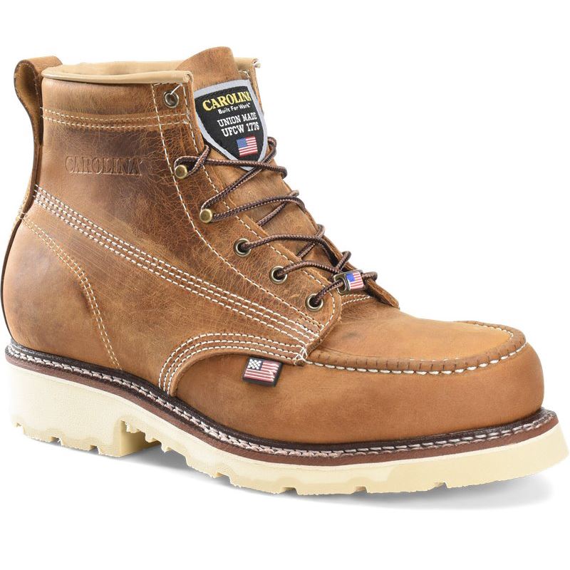 CAROLINA MEN'S FERRIC USA STEEL TOE in BROWN